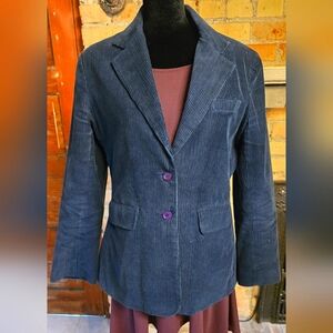 Vintage Navy Corduroy Blazer untagged